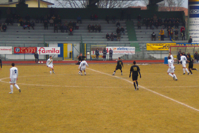 Calcio Belluno vs Città di Concordia azione gioco