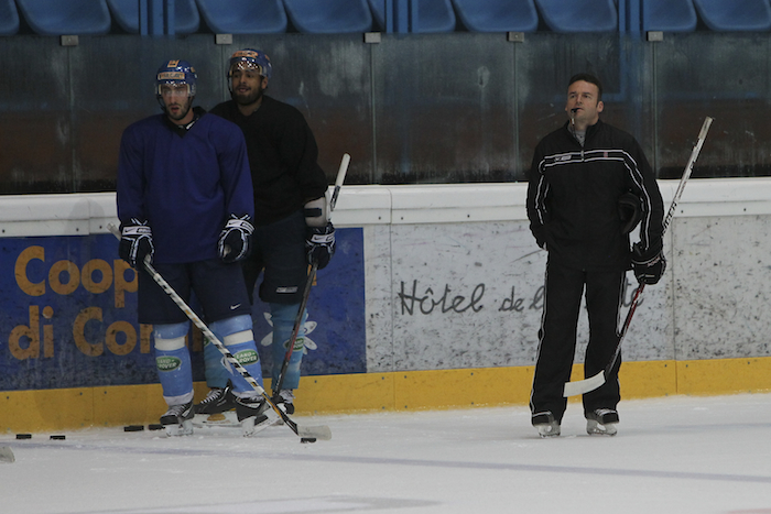 Hockey Cortina Stefan Mair coach allenamento